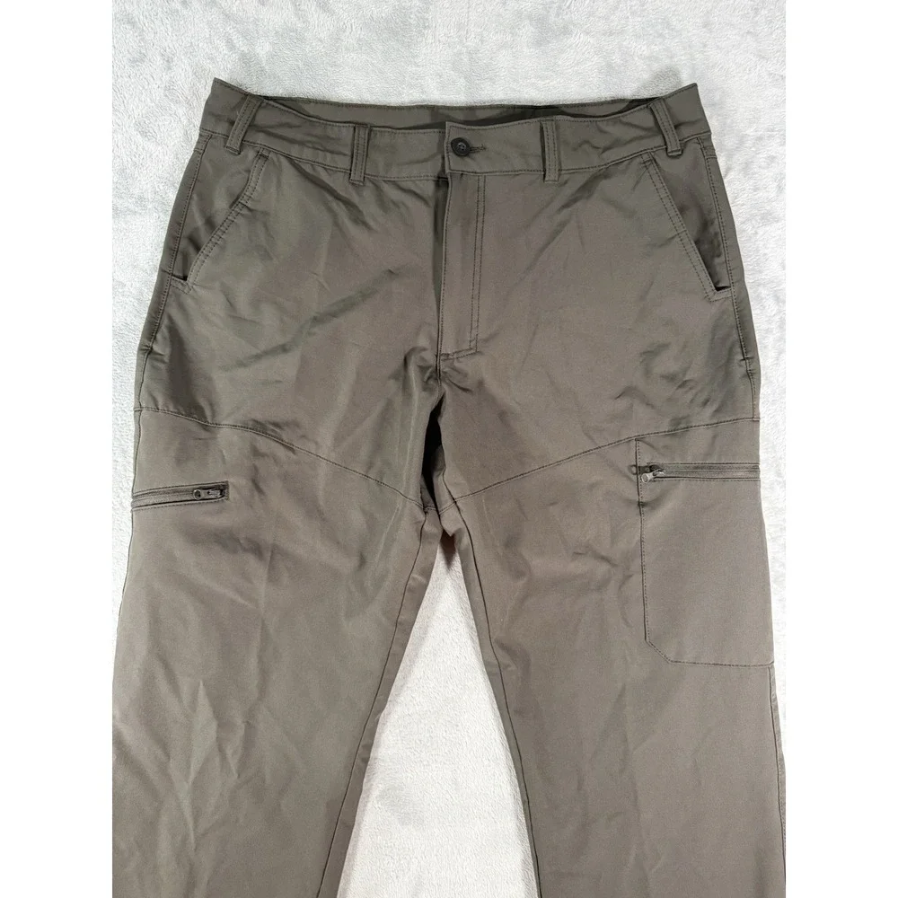 Magellan Pants Men's 38 Grey Classic Fit Moisture Wicking Fishing Outdoor